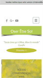 Mobile Screenshot of oser-etre-soi.fr